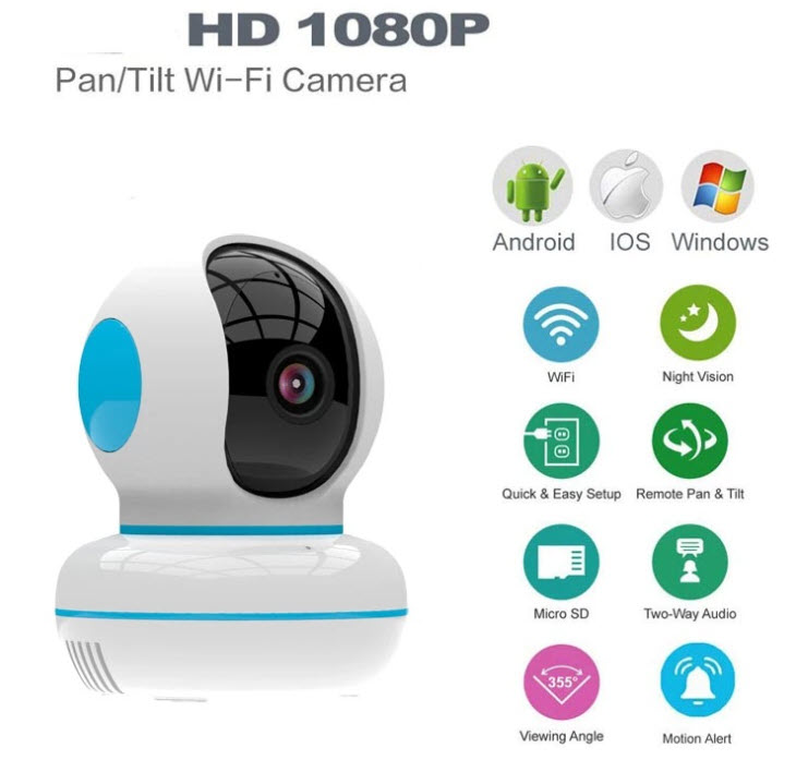 Camera quan sát wifi 360 độ 1080p Speed PTC23B