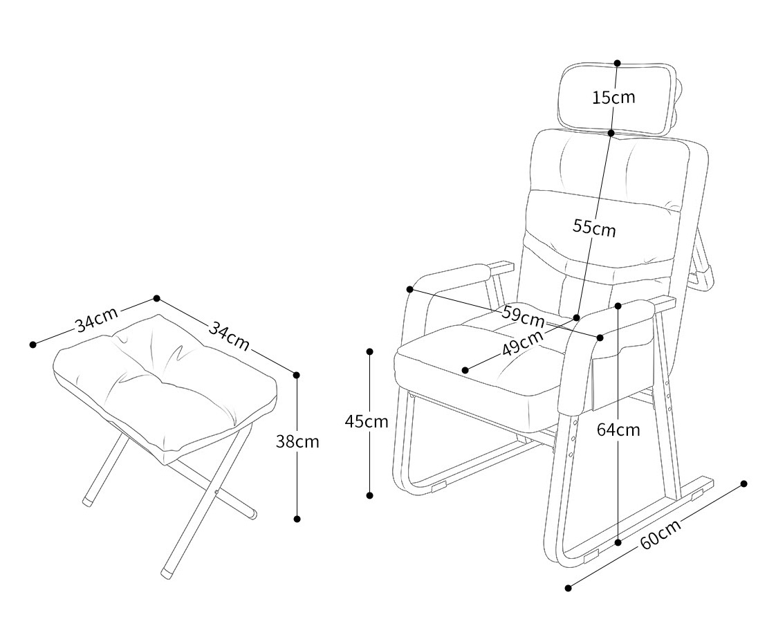 Ghế sofa bọc nệm đa năng WuQibao DNYXP