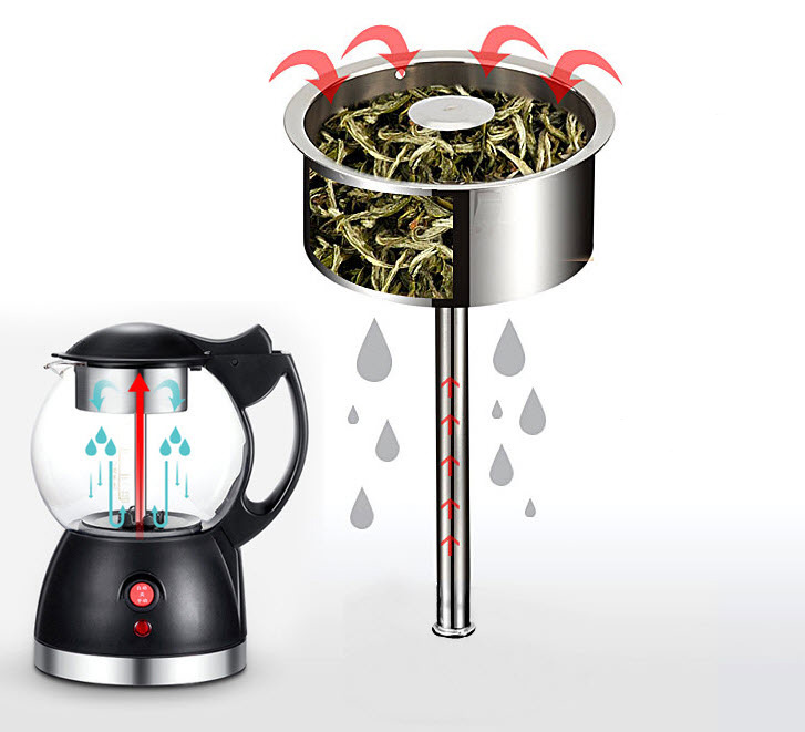 Ấm pha trà bằng điện 800ml LingRui QYB19