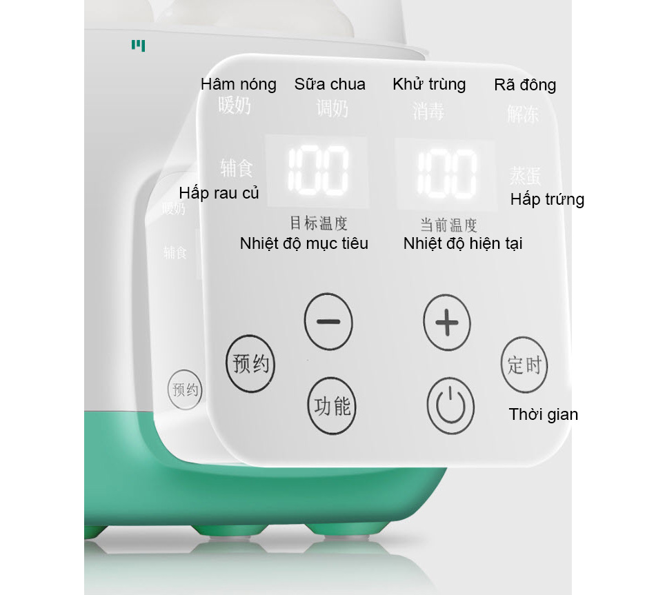 Máy hâm nóng khử trùng bình sữa Chigo NNQ16