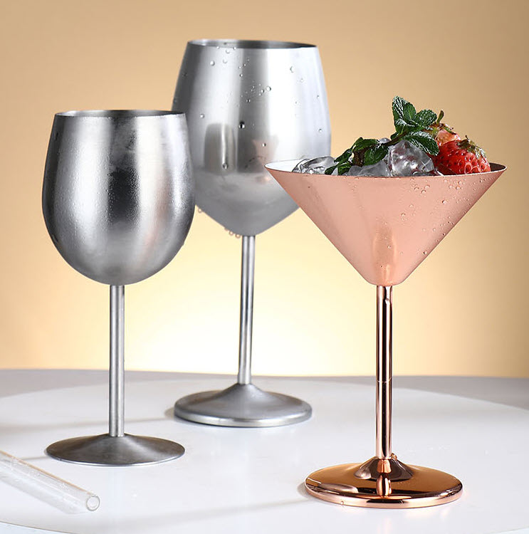 Ly uống cocktail inox 304 mạ vàng Millai ML532