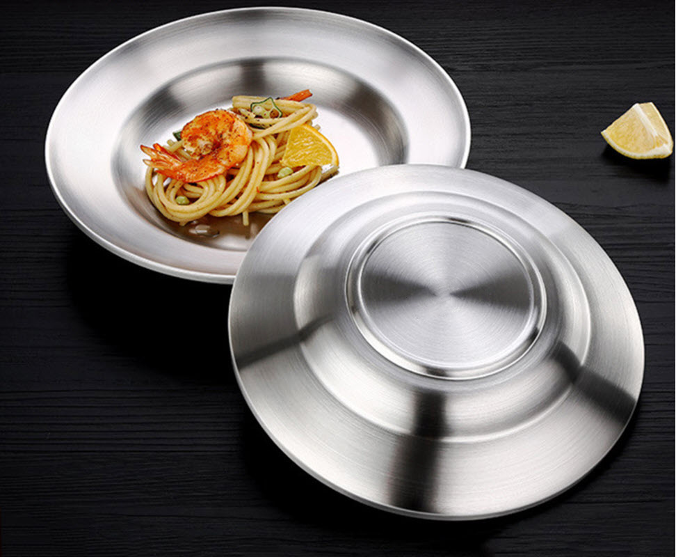 Dĩa đựng pasta inox 304 cách nhiệt 2 lớp SSGP SD0358