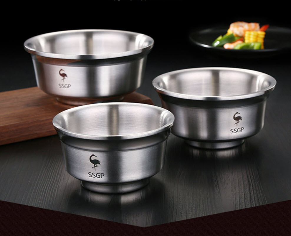 Chén inox tô inox 304 cách nhiệt 2 lớp SSGP SD0272