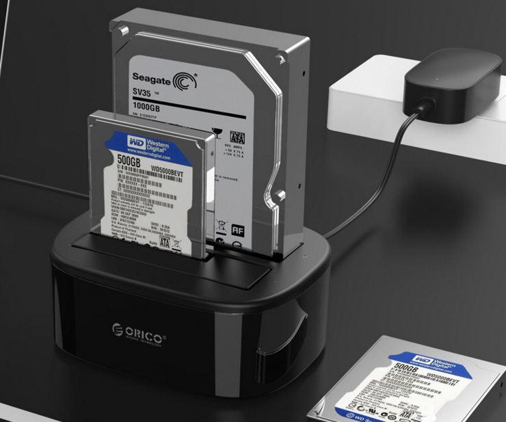 Dock đọc ổ cứng 2.5 và 3.5 inch Orico 6228US3 di động USB3.0 