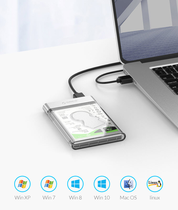 Box đựng ổ cứng 2.5 inch Orico 2129U3 chuẩn USB3.0