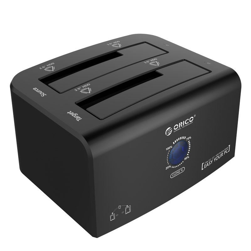 Dock đọc ổ cứng hỗ trợ clone Orico 8628SUS3C chuẩn USB3.0
