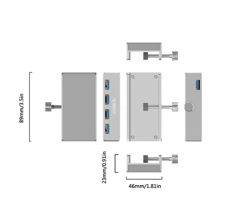 Hub bộ chia usb 4 cổng Orico MH4PU chuẩn USB3.0