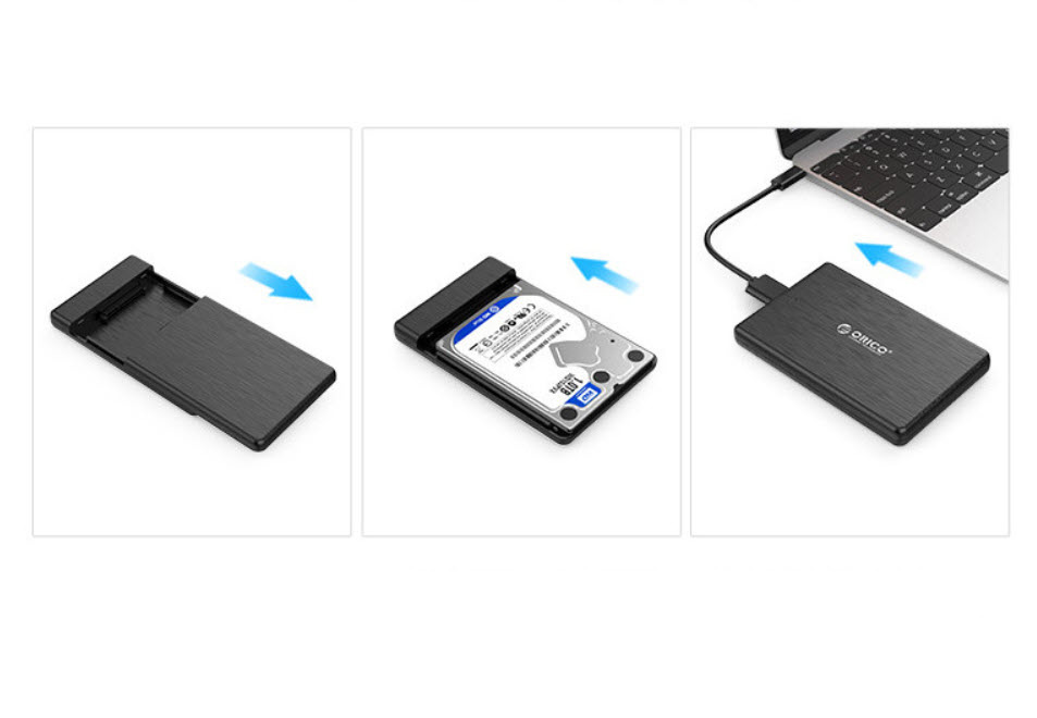 Box đựng ổ cứng di động 2.5inch Orico 2189U3BK chuẩn USB3.0
