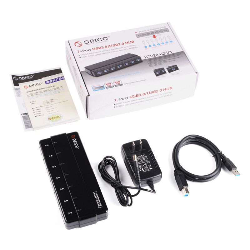 Hub bộ chia usb 7 cổng Orico H7928U3 chuẩn USB3.0