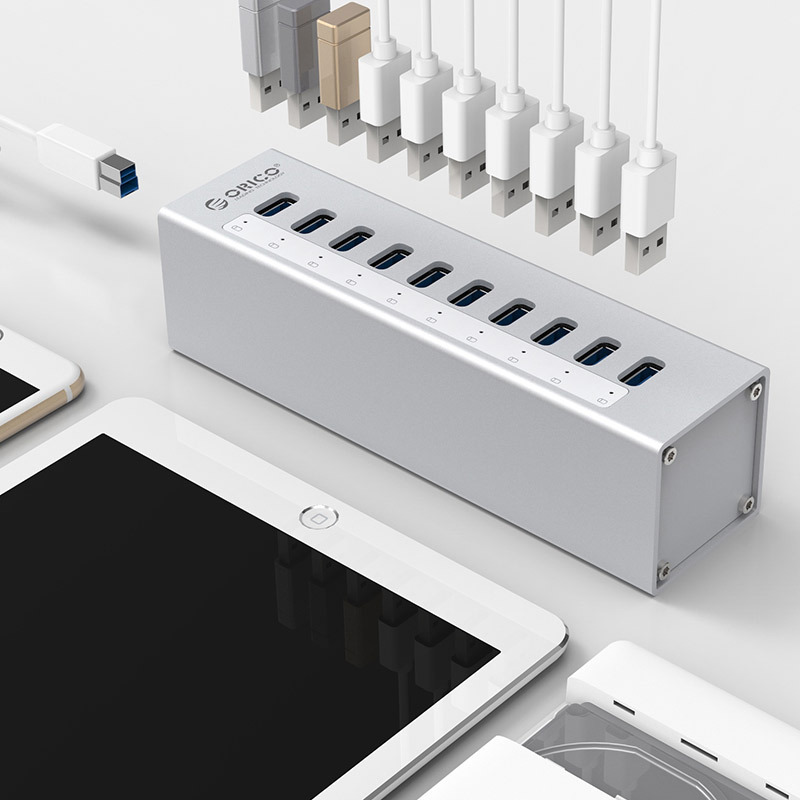 Hub bộ chia usb 10 cổng Orico A3H10 chuẩn USB3.0