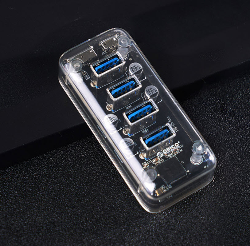 Hub bộ chia usb 4 cổng Orico F4UU3CR chuẩn USB3.0
