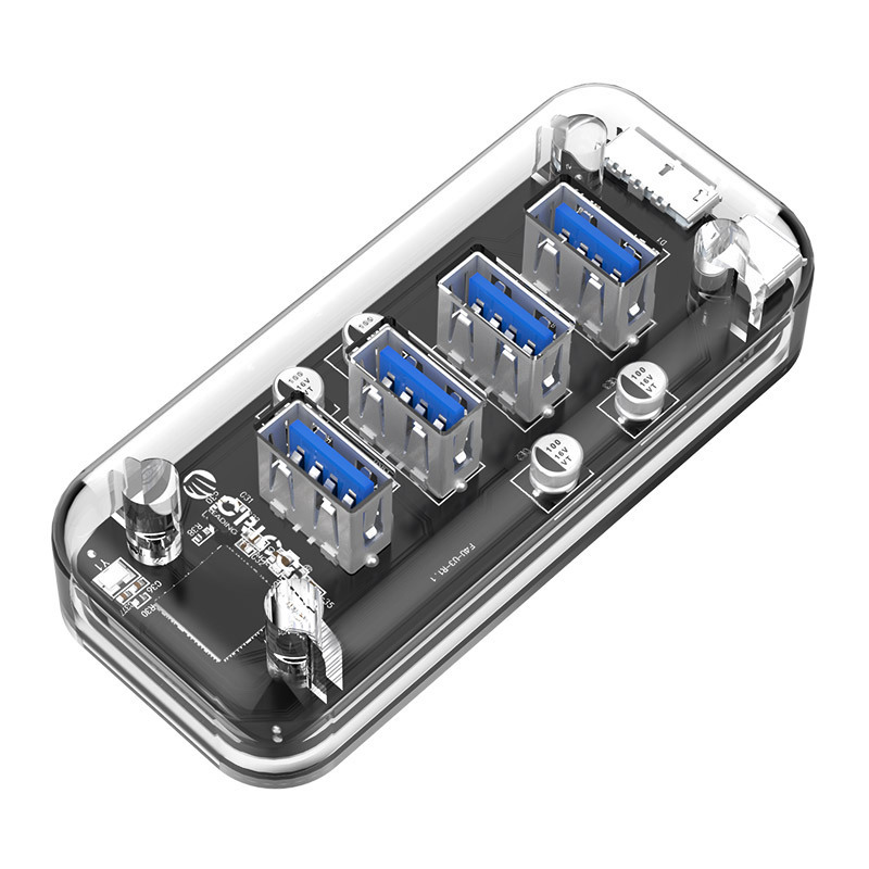 Hub bộ chia usb 4 cổng Orico F4UU3CR chuẩn USB3.0