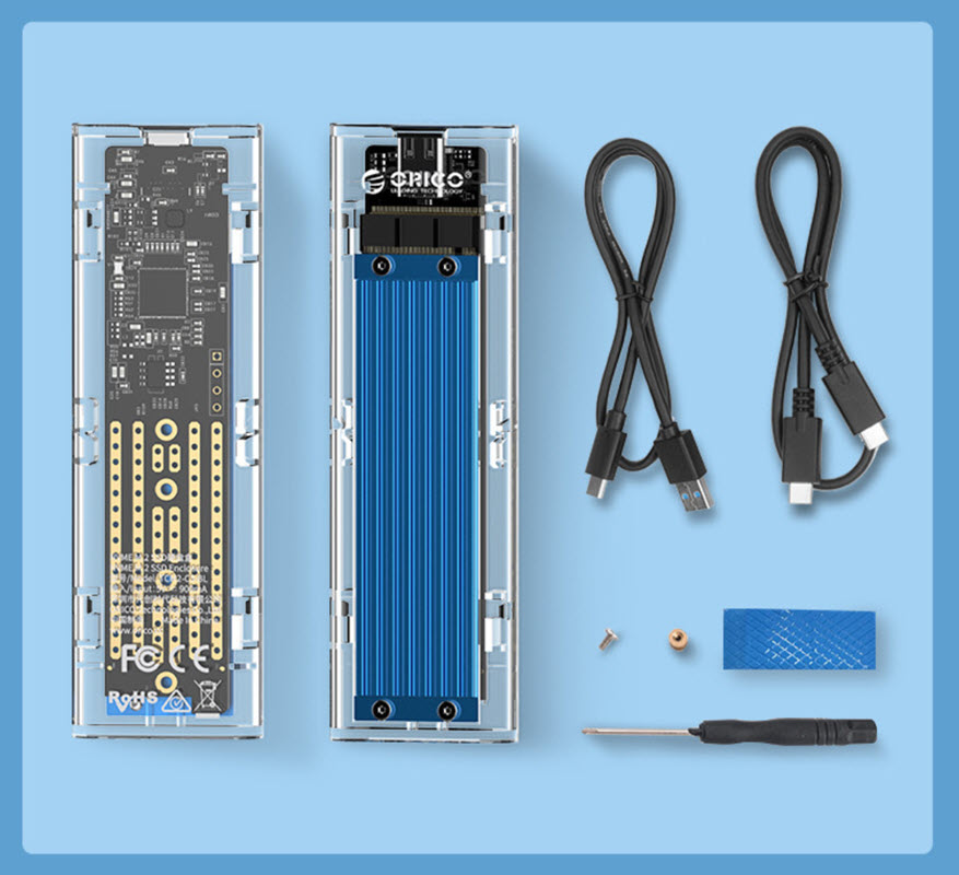 Box đựng ổ cứng SSD M.2 NVME Orico TCM2C3 chuẩn USB3.1 type-C