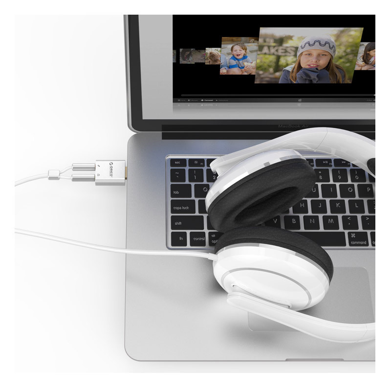Card âm thanh sound car gắn ngoài cổng USB Orico SK02 cho laptop và PC