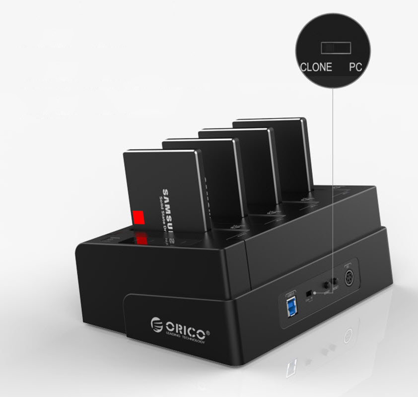 Dock đọc 4 ổ HDD/SSD 2.5/3.5inch Orico 6648US3C chuẩn USB3.0