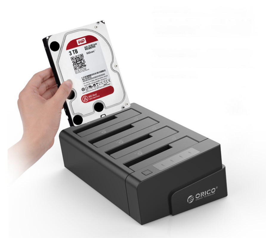 Dock đọc 4 ổ HDD/SSD 2.5/3.5inch Orico 6648US3C chuẩn USB3.0