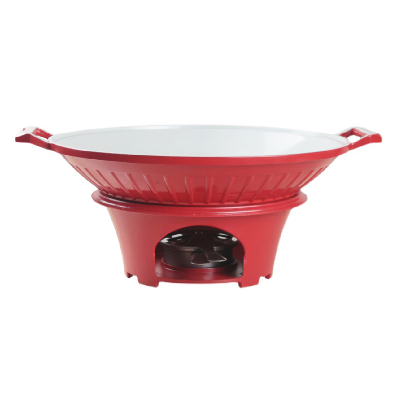 Bộ chảo hâm nóng thức ăn kèm bếp cồn Ouge OG81113 chống dính hợp kim nhôm