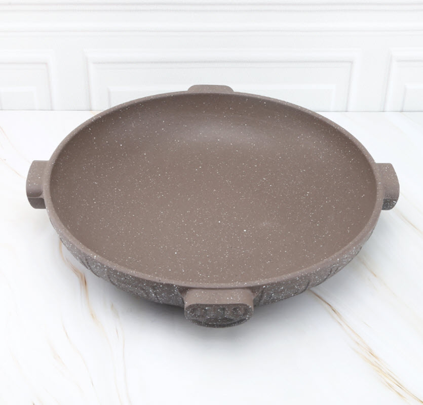 Bộ chảo phủ đá chống dính hâm nóng thức ăn kèm bếp cồn Ouge OG95222
