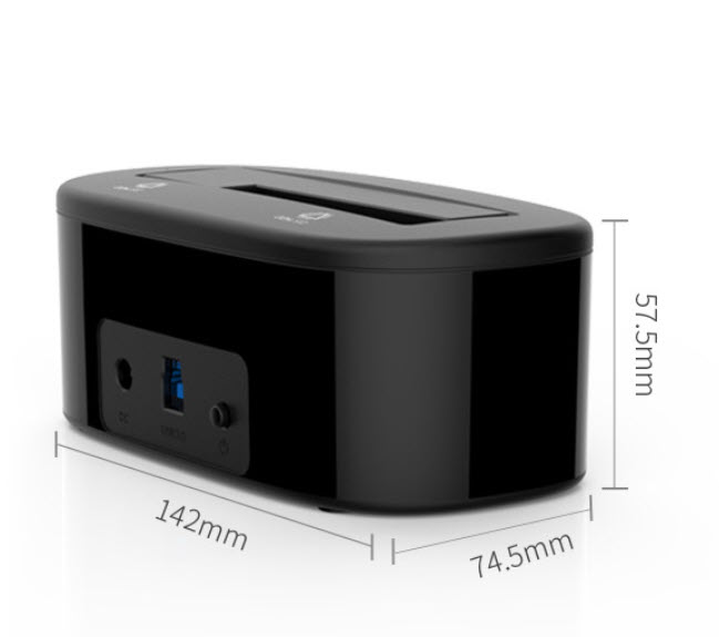 Dock đọc ổ HDD/SSD 2.5/3.5inch Orico 6218US3 chuẩn USB3.0