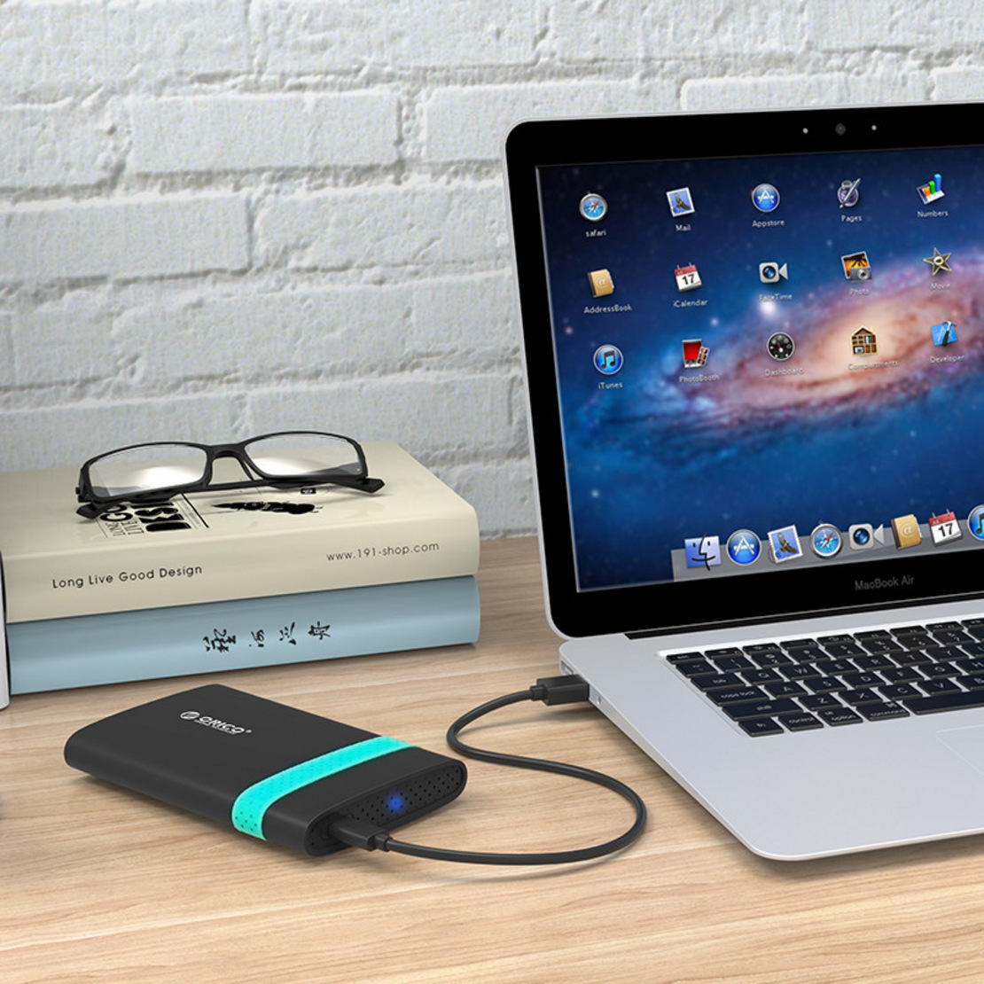 Box đựng ổ cứng SSD di động Orico 2538C3 chuẩn USB3.0 type-C