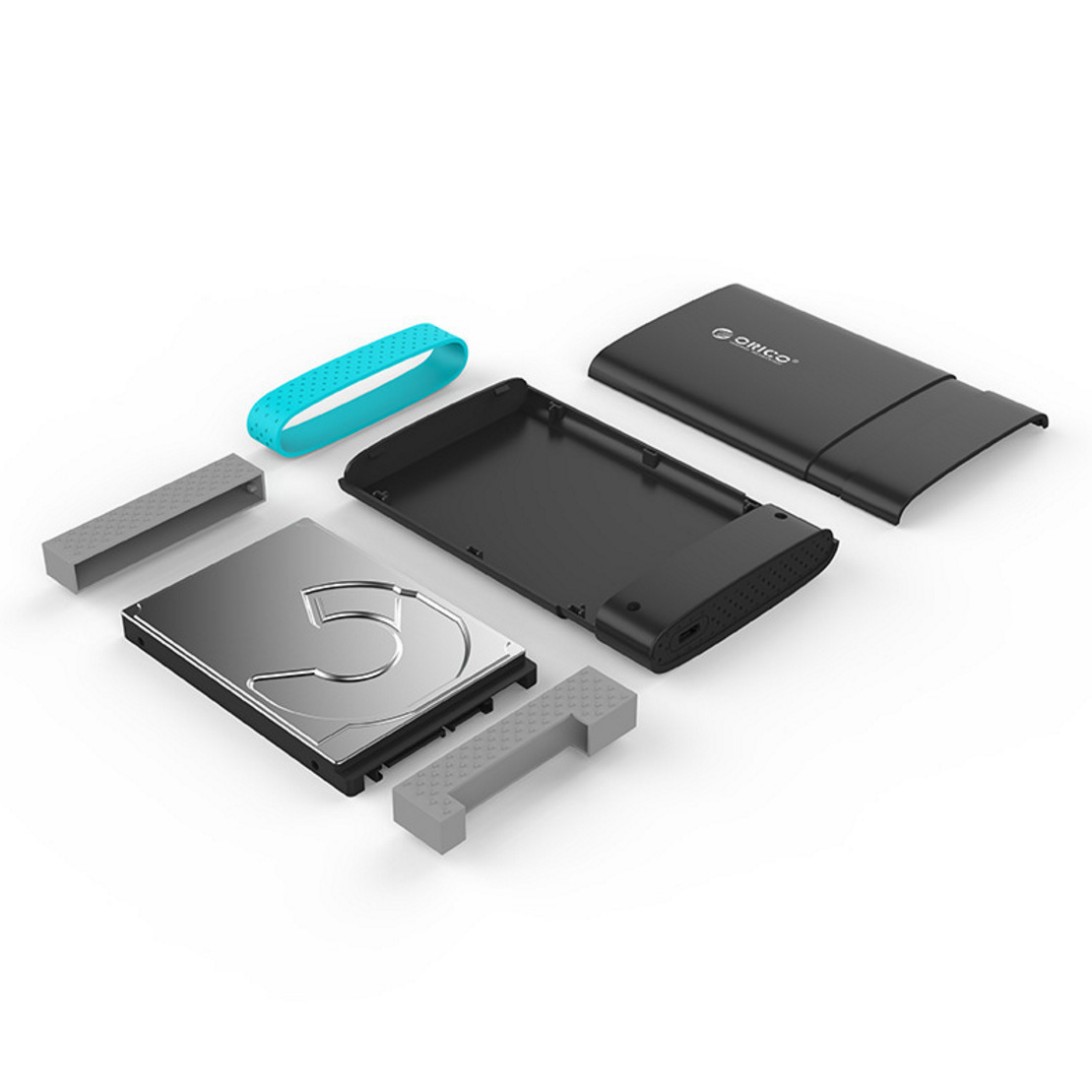 Box đựng ổ cứng SSD di động Orico 2538C3 chuẩn USB3.0 type-C