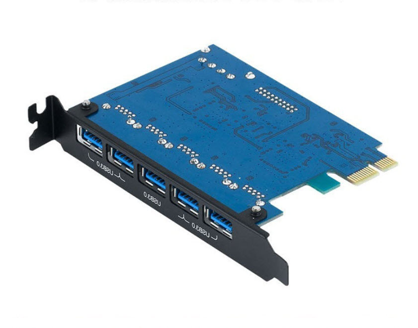 Card chuyển PCI-E sang 5 cổng USB chuẩn 3.0 Orico PVU35O2I cho máy tính