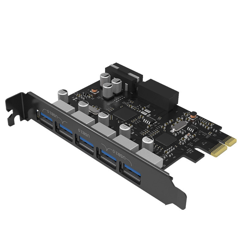 Card chuyển PCI-E sang 5 cổng USB chuẩn 3.0 Orico PVU35O2I cho máy tính