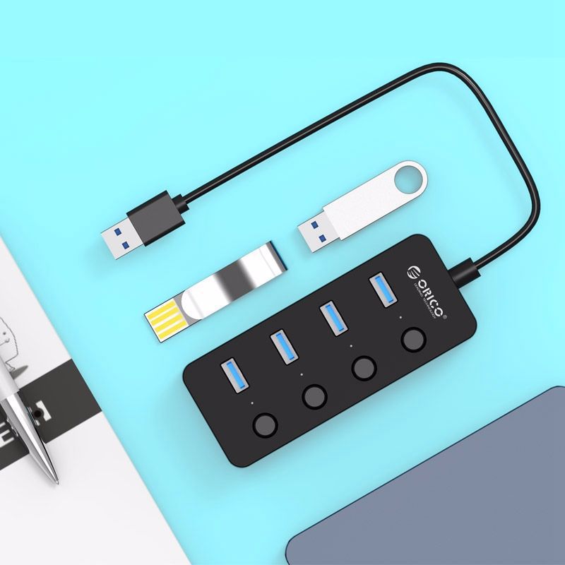 Hub bộ chia usb 4 cổng Orico W9PH4 chuẩn USB3.0