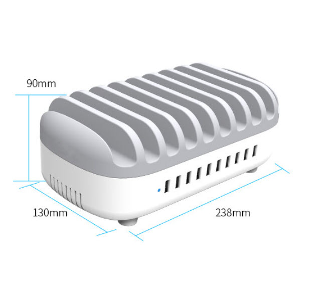 Dock sạc ipad điện thoại 9 cổng 5V 2.4A Orico DUK10P