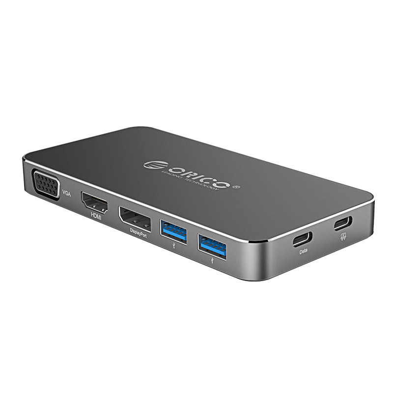Dock station chia cổng USB3.0 VGA HDMI DP USB-C Orico XC306