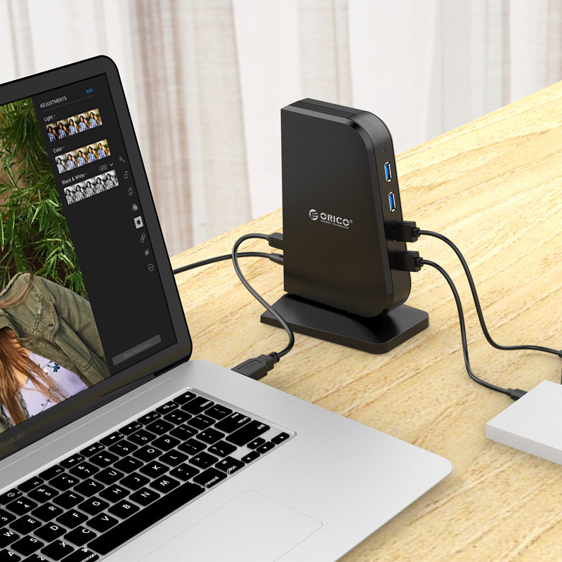 Hub bộ chia usb 7 cổng hỗ trợ sạc nhanh Orico DH7 chuẩn USB3.0