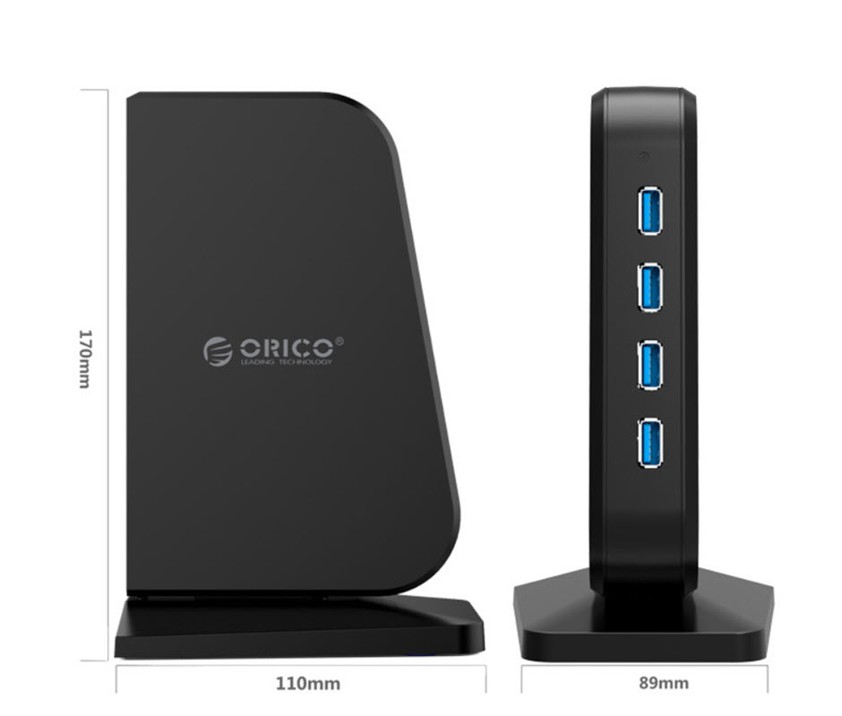 Hub bộ chia usb 7 cổng hỗ trợ sạc nhanh Orico DH7 chuẩn USB3.0