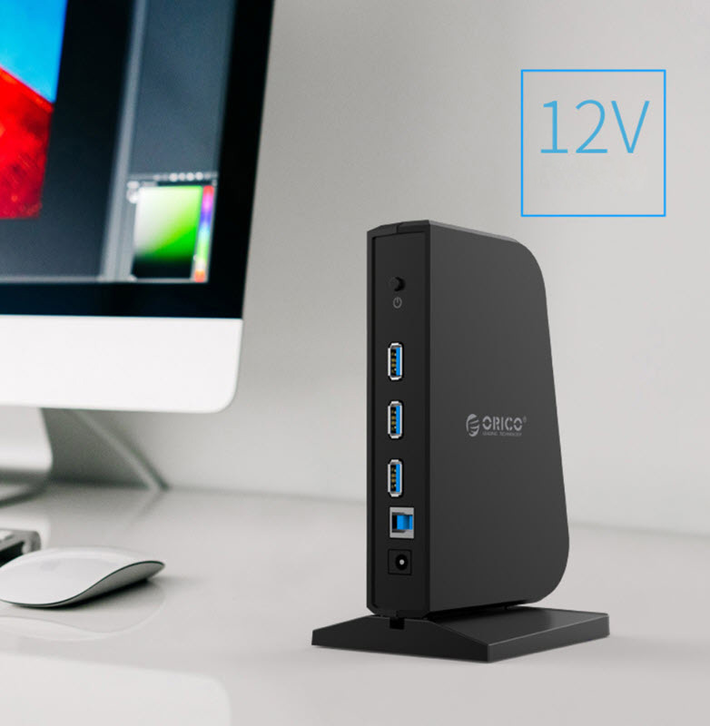 Hub bộ chia usb 7 cổng hỗ trợ sạc nhanh Orico DH7 chuẩn USB3.0