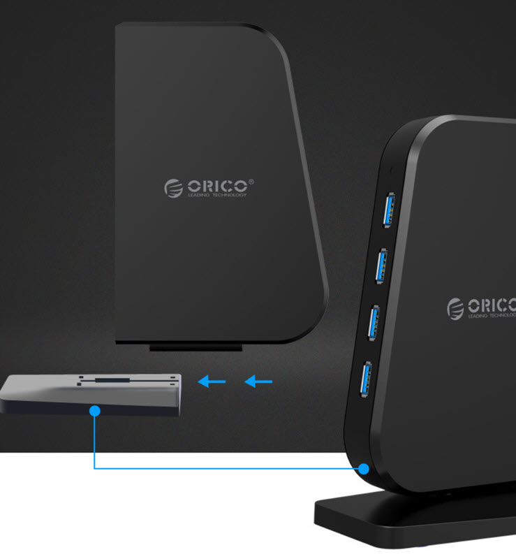 Hub bộ chia usb 7 cổng hỗ trợ sạc nhanh Orico DH7 chuẩn USB3.0