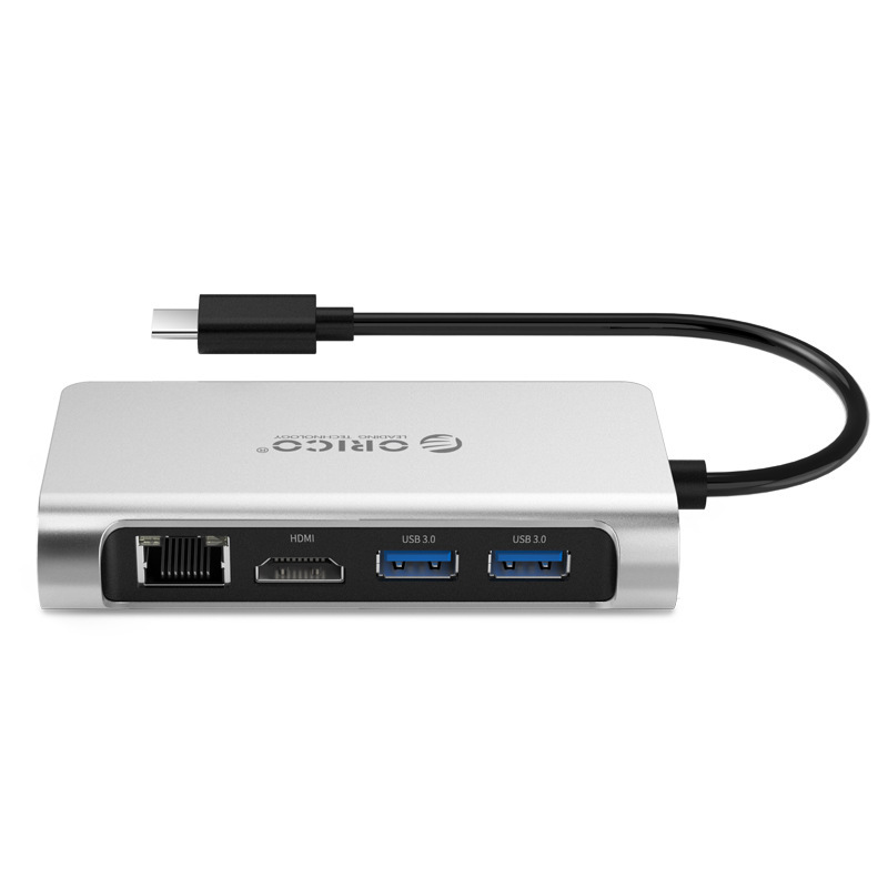 Dock station Type-C Orico CLHX3 chia cổng USB3.0 USB-C HDMI Ethernet