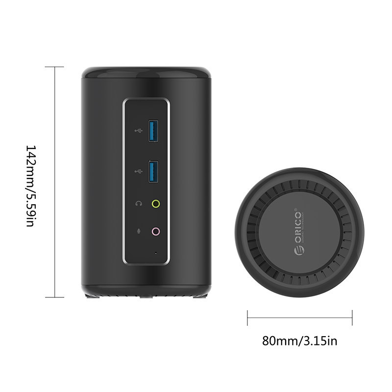 Dock station Type-C Orico ADS5 chia full cổng chuẩn USB3.1