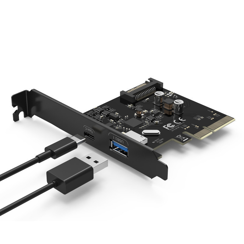 Card chuyển PCI-E sang USB-A và USB-C chuẩn 3.1 Orico PA31AC cho PC