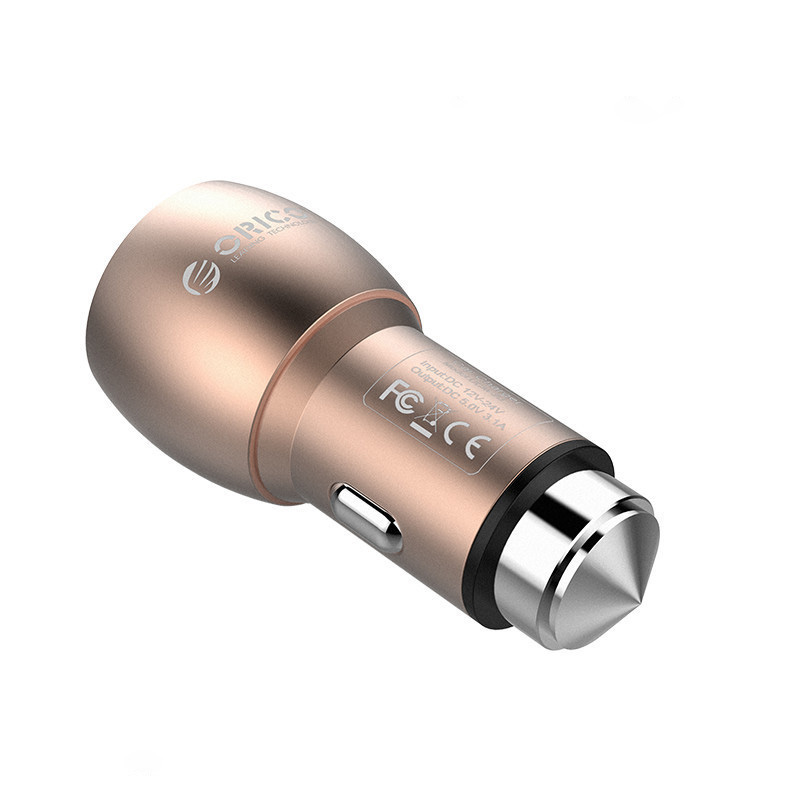 Cóc sạc điện thoại ipad cho xe hơi Orico UCM2U 2 đầu USB 2.4A