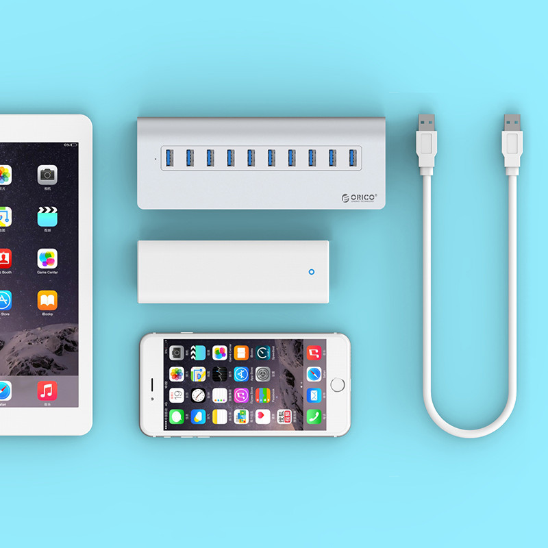Hub bộ chia USB 10 cổng chuẩn USB3.0 tốc độ 5Gz Orico M3H10