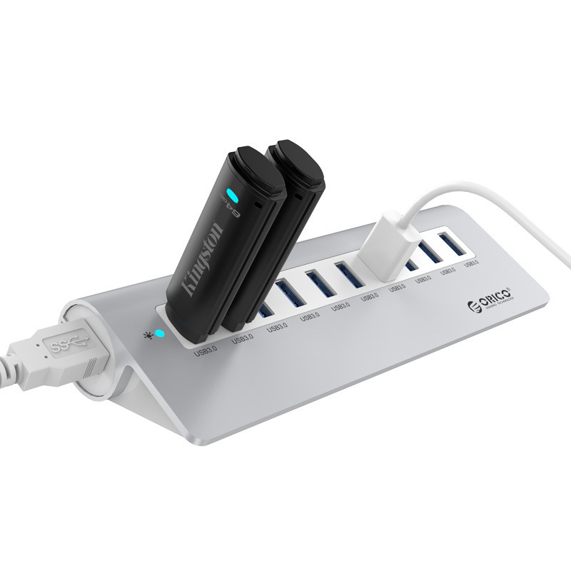 Hub bộ chia USB 10 cổng chuẩn USB3.0 tốc độ 5Gz Orico M3H10