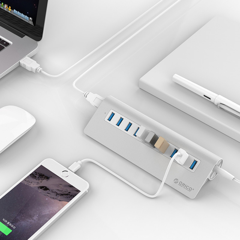 Hub bộ chia USB 10 cổng chuẩn USB3.0 tốc độ 5Gz Orico M3H10