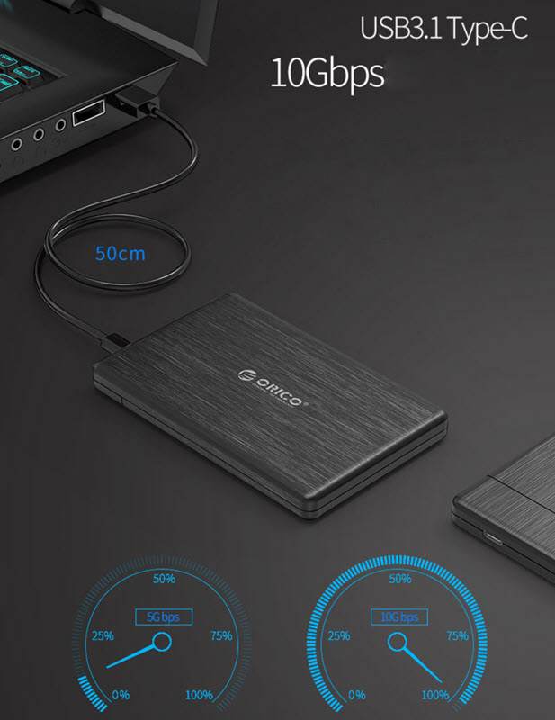 Box đựng ổ cứng SSD Type-C chuẩn USB3.1 Orico 2578C3G2