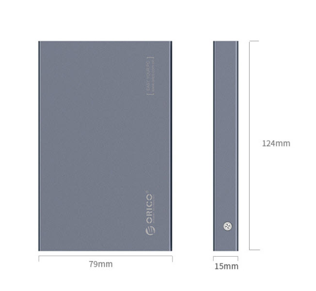 Box đựng ổ cứng SSD 4TB Type-C chuẩn USB3.1 Orico 2518C3G2