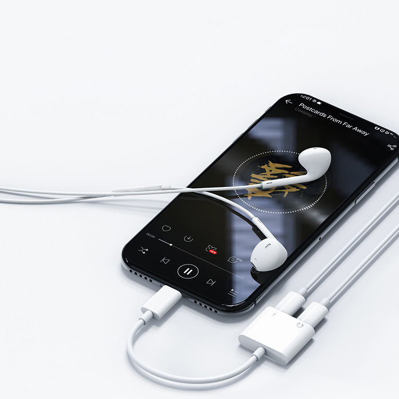 Bộ chuyển đổi 2 trong 1 sạc và tai nghe cho iphone Orico LT2