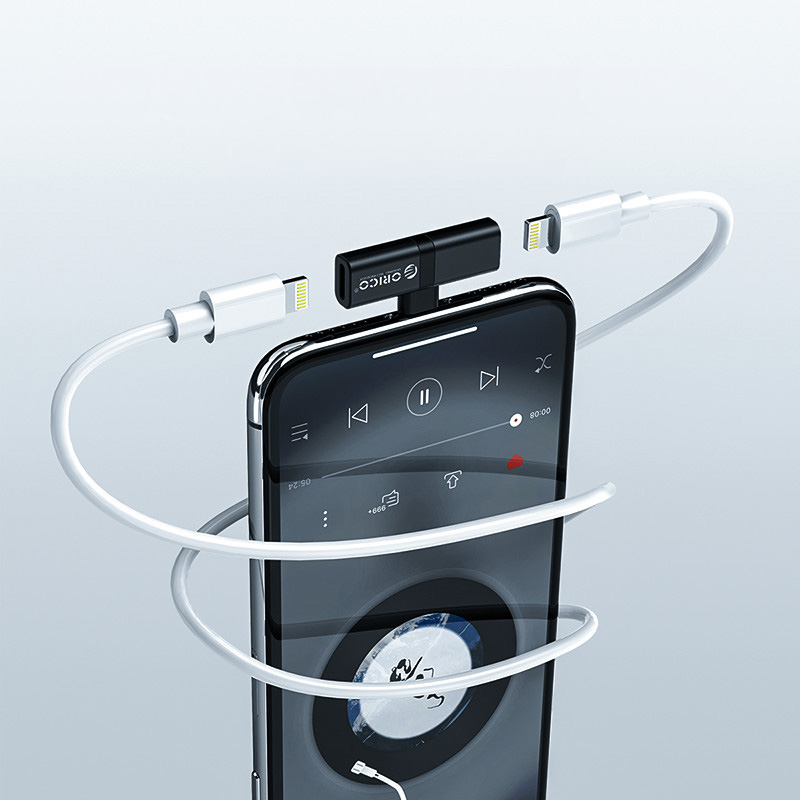 Bộ chuyển đổi sạc và tai nghe 2 trong 1 cho iphone Orico LIG2