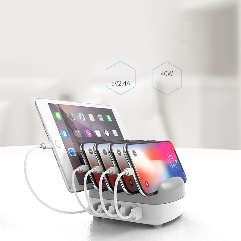 Dock sạc nhanh điện thoại ipad 5 cổng Orico DUK5P