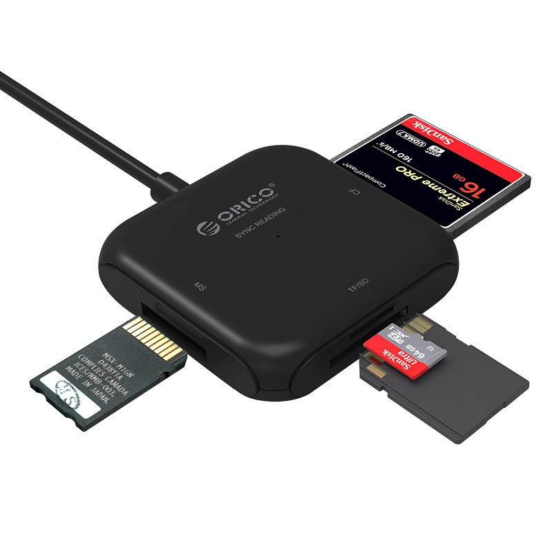 Đầu đọc thẻ SD TF CF MS đa năng chuẩn USB3.0 Orico CRS31A