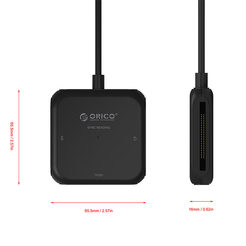 Đầu đọc thẻ SD TF CF MS đa năng chuẩn USB3.0 Orico CRS31A