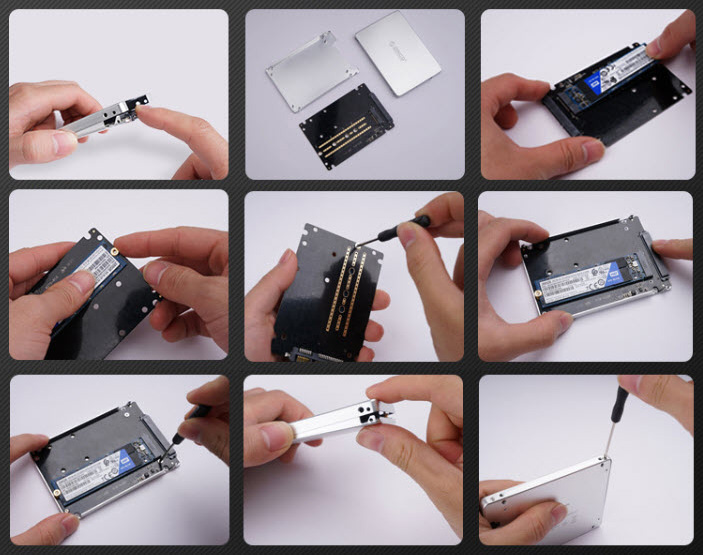 Box đựng ổ cứng M.2 NGFF sang chuẩn SATA3.0 Orico M2TS