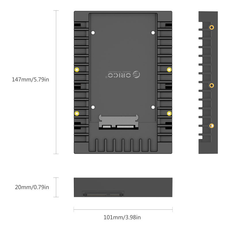Khay gắn SSD chuyển sang HDD 3.5inch cho PC Orico 1125SS